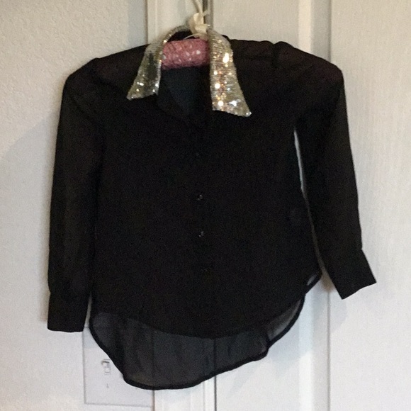 Sheer sequin blouse - Picture 2 of 7